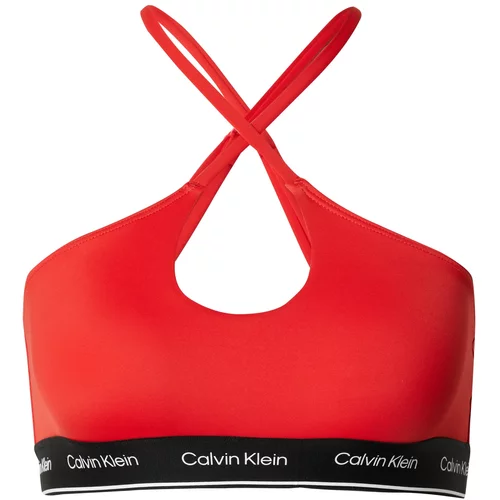 Calvin Klein Swimwear Bikini zgornji del 'Meta Legacy ' rdeča / črna / bela