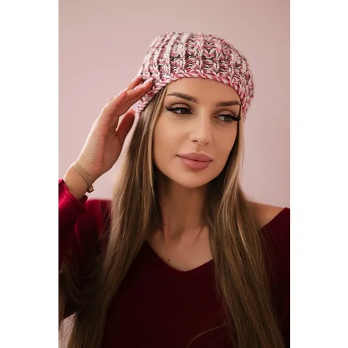 Kesi Cap with a pompom Maria K335 powdered pink