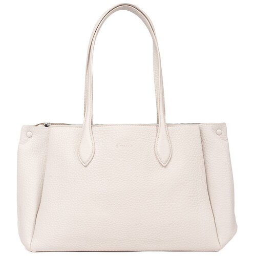 Shelvt Light beige faux leather shopper bag Cene