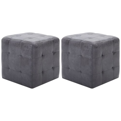 vidaXL noćni ormarići 2 kom sivi 30 x 30 x 30 cm umjetna brušena koža Cijene