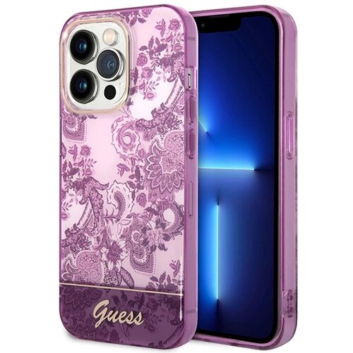 Guess HARDCASE OVITEK ZA IPHONE 14 PRO MAX 6.7 FUCHSIA PORCELAN, (21833872) Cene