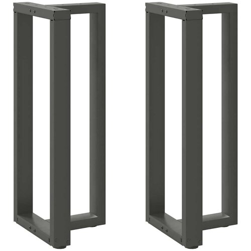  Noge za barsko mizo v obliki črke T 2 kosa antracit 40x35x(100-101) cm jeklo Cene