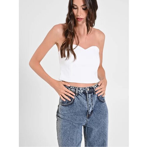 Rinascimento Topi &amp;amp; Bluze CFC0120019003 Bela Slike