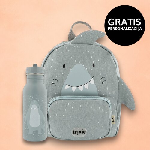 Trixie dječji ruksak + bočica 500 ml mr. shark Cijene