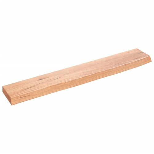  Zidna polica svjetlosmeđa 60 x 10 x 2 cm od obrađene hrastovine Slike