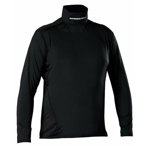 WinnWell Men's T-Shirt Base Layer Top W/ Built-In Neck Guard L Cene