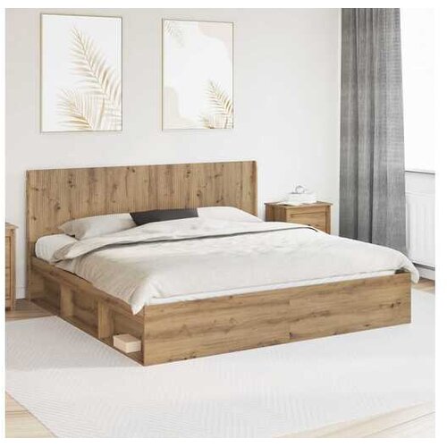 vidaXL Uzglavlje Hrast artisan Konstruirano drvo - Hrast artisan 200 cm Cene