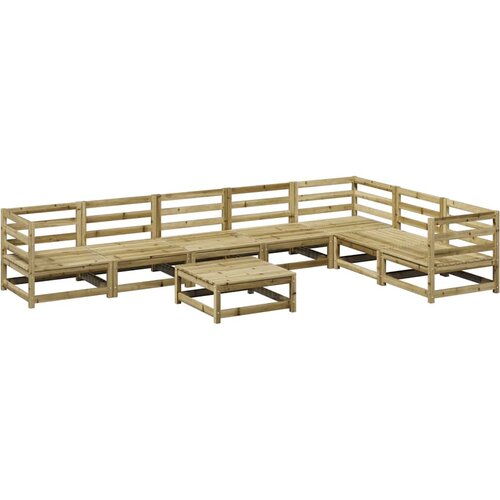  8-dijelni set vrtnih sofa od impregnirane borovine Slike
