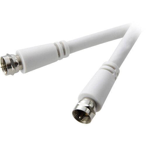 SpeaKa Professional SAT priključni kabel [1x F-vtikač - 1x F-vtikač] 10.00 m 90 dB bel (20432142) Cene