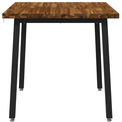  70 x 70 x 75 cm Čvrsto drvo akacije Prirodna i crna Četvrtasti - Prirodna i crna 70 x 70 x 75 cm Četvrtasto Slike