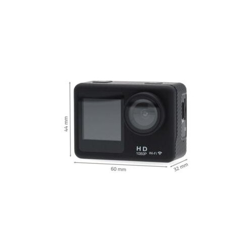 Nedis ACAM31BK Dual screen action cam with HD 1080p@30fps resolution Cene