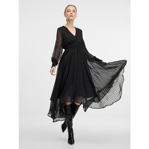 Orsay Black women&amp;#039;s midi dress - Women&amp;#039;s Slike