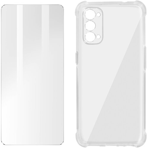 AVIZAR oppo reno 5G in oppo find X3 lite 360° premium protection pack: mehka torbica iz kaljenega stekla, odporna na udarce, (20629578) Cene