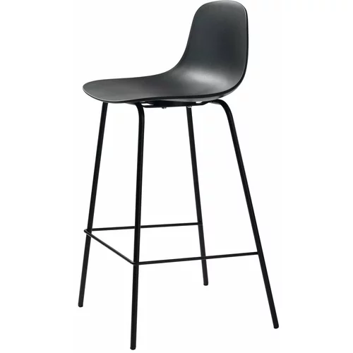 Unique Furniture Crna plastična barska stolica 92,5 cm Whitby -
