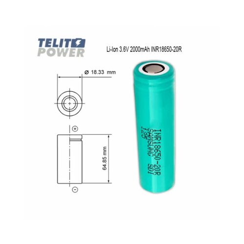 Samsung Li-Ion 3.6V 2000mAh INR18650-20R Cene