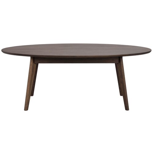 Rowico Temno rjava mizica v hrastovem dekorju 65x130 cm Yumi – Cene