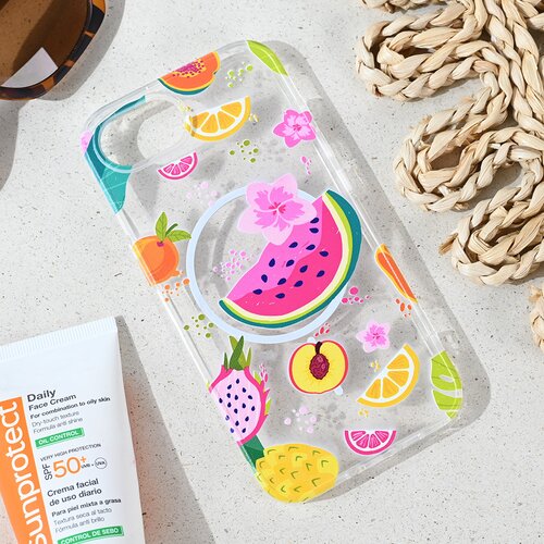  Maska za iPhone 16e 6.1 Summer Fruits Print Magsafe Cene