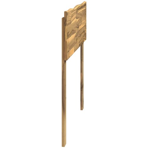  Uzglavlje s prirodnim rubom ROSTOCK Bijela 90 cm Slike