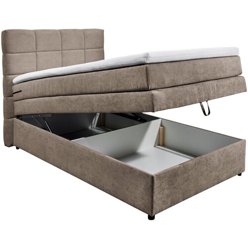 MID.YOU POSTELJA BOXSPRING 120 cm x 200 cm , svetlo siva Slike