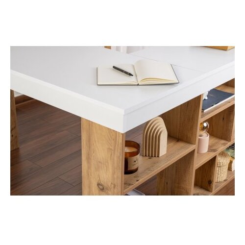 Hanah home radni sto vesper white atlantic pine Slike