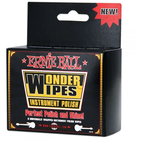 Ernie Ball 4278 Wonder Wipes Instrument Polish (6 kom)