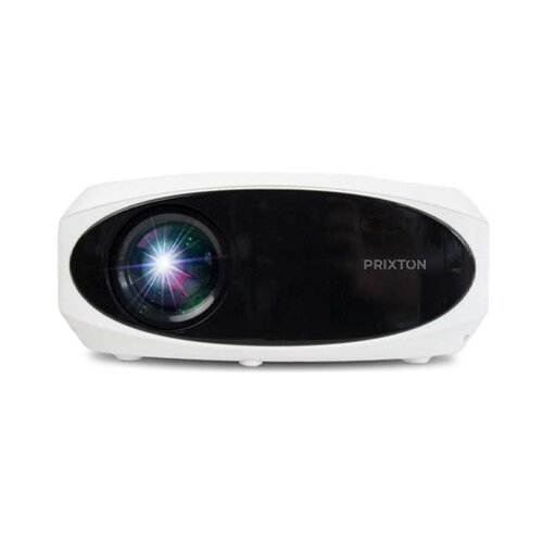 PRIXTON Projektor WiFi Picasso Full HD 4K, 9000 lumnov, 260 ANSI lumnov, vključen 100-palčni projekcijski zaslon, bela barva, (5000141561) Cene