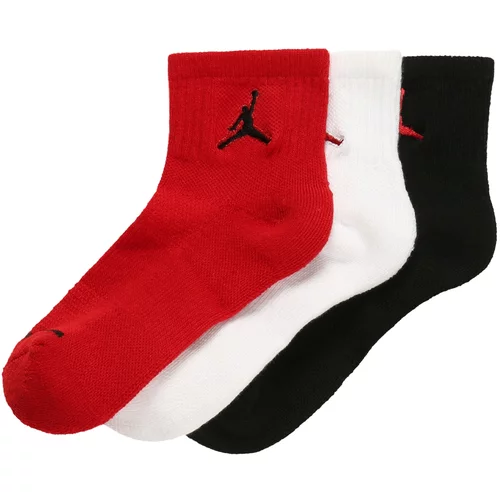 Jordan Čarape crvena / crna / bijela
