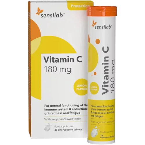 Sensilab Vitamin C 180 mg, šumeče tablete
