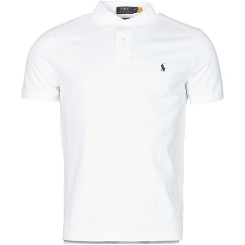 Polo Ralph Lauren POLO AJUSTE DROIT EN COTON BASIC MESH LOGO PONY PLAYER Bijela Slike