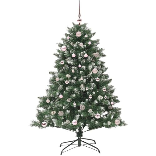  Umjetno božićno drvce Zelena 150 cm PVC, Plastika i Čelik Slike