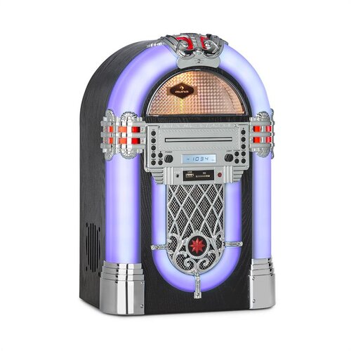 Auna Kentucky, jukebox, BT, FM radio, USB, SD, MP3, CD predvajalnik, bela barva Cene