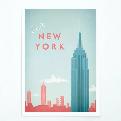Travelposter Plakat New York, A3