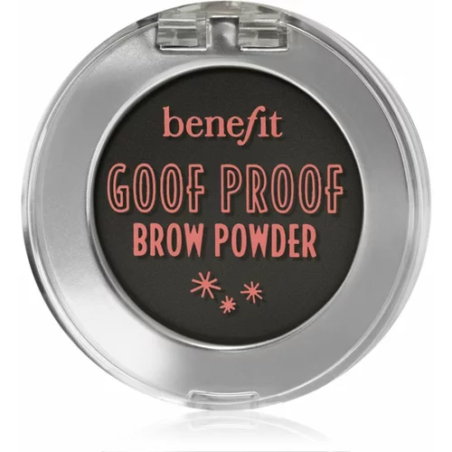 Benefit Goof Proof Brow Powder puder za obrve nijansa 6 Cool Soft Black 1,9 g