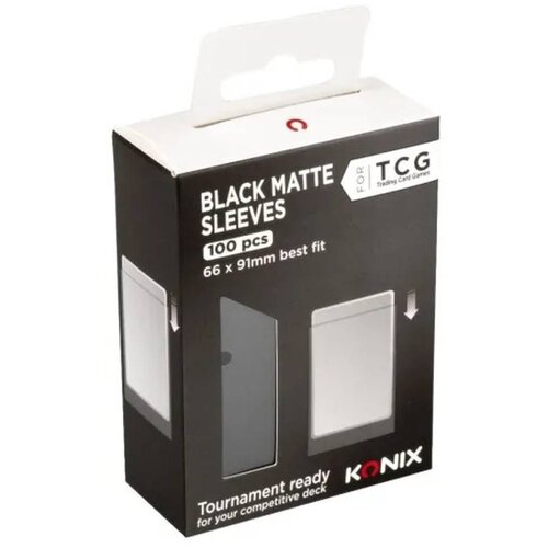 Konix zaštita za karte tcg - black matte sleeves 100 pcs Cene