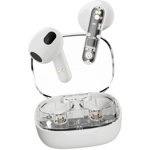 Streetz slu&amp;scaron;alke bluetooth tws, prozorne bele, (21338253) Slike