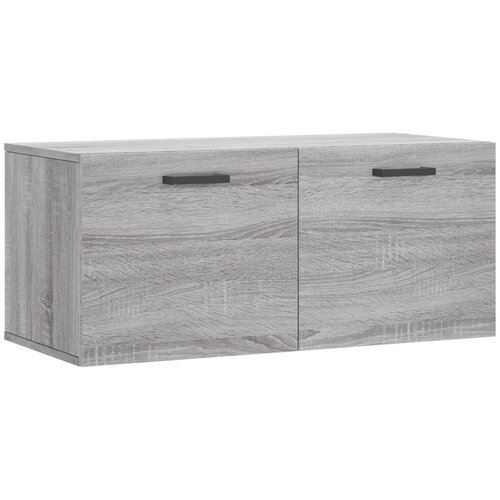 Maison Chic Stenska omarica - Zidna omarica siva sonoma 80x36,5x35 cm inženirski les iu98, (22062393) Slike