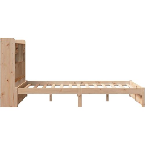 vidaXL Knjižna postelja brez vzmetnice 135x190 cm trdna borovina Cene