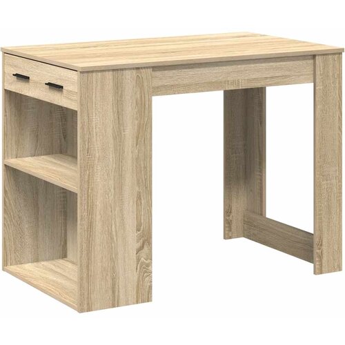 Maison Chic Pisalna miza - pisarniška miza - Računalniška miza s predalom in polico sonoma hrast 102x62x77,5 cm, (21785629) Cene