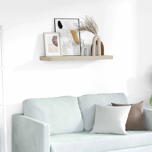  Plutajuća zidna polica boja hrasta 80 x 23,5 x 3,8 cm MDF Cijene