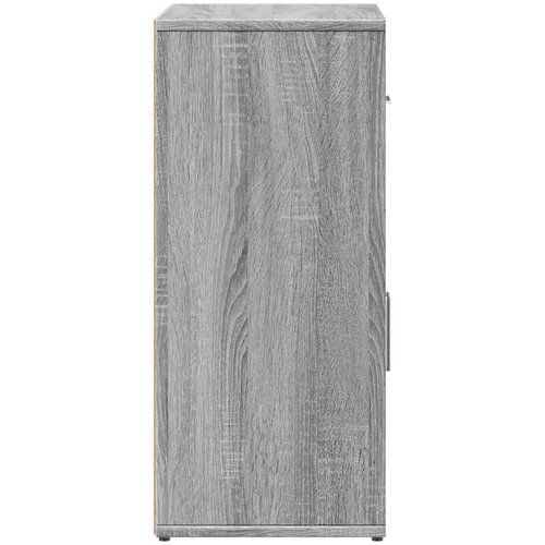  Komoda 2 kom siva boja hrasta 60x31x70cm od konstruiranog drva Slike