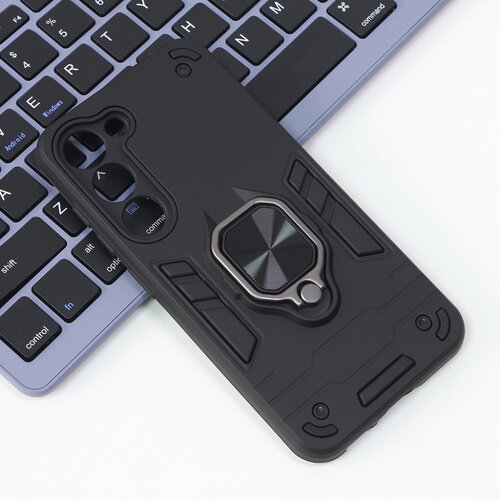  Maska Cube Ring za Samsung S916 Galaxy S23 Plus crna Slike