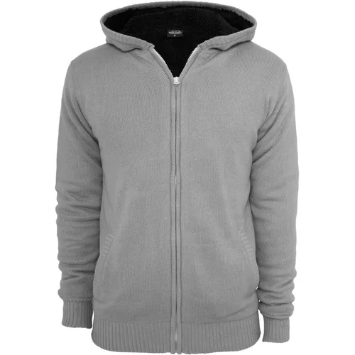 Urban Classics Knitted Winter Zip Hoody gry/blk