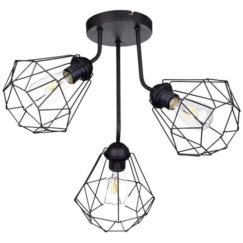 Mitea plafonska lampa crna 3xE27 Max.60W 220~240V M0824-3P Slike