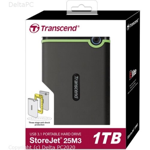 HDD EXT TS StoreJet 25M3S Iron Grey 1TB USB 3.0 Slike