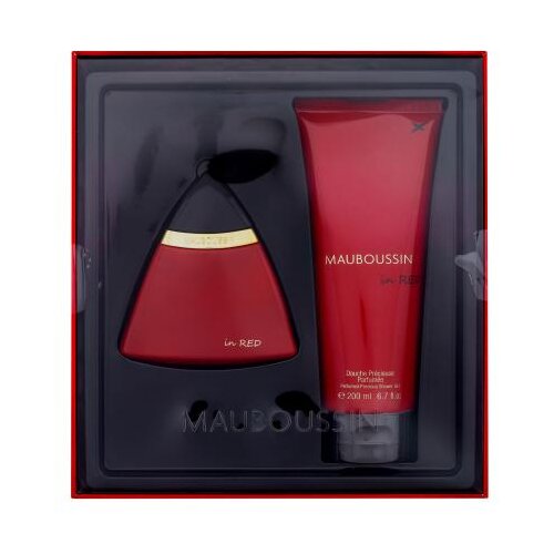 Mauboussin in Red Set parfemska voda 100 ml + gel za tuširanje 200 ml za ženske Cijene