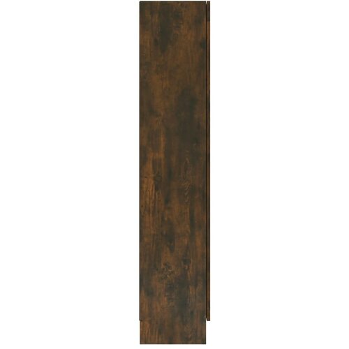  Vitrina boja dimljenog hrasta 82,5 x 30,5 x 185,5 cm drvena Slike