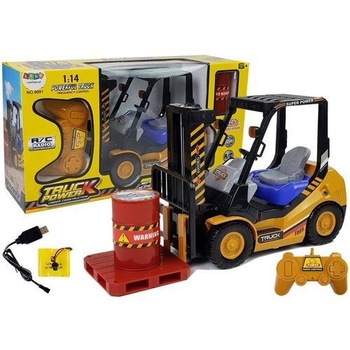  Viličar na daljinsko upravljanje Forklift R/C s rekvizitima - žuti Slike
