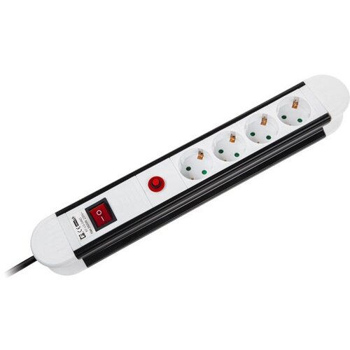 Kemot Razdelilec 220V 1/4 5m+STIKALO; H05VV-F 3G1.5mm2, prenapestna za&amp;scaron;čita, 3500W, (20772079) Slike