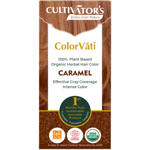 CULTIVATOR&amp;#039;S ColorV&amp;atilde;ti Organska zeli&amp;scaron;čna barva za lase - 09 Caramel - 100 g Slike