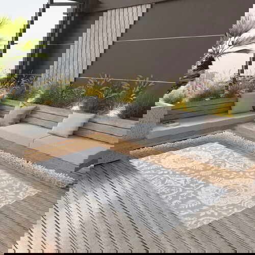 vidaXL Vanjski tepih svjetlosivi 80 x 150 cm PP Cijene